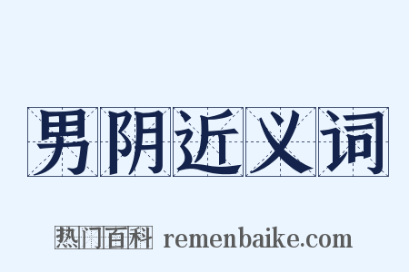 男阴近义词是什么意思的图片